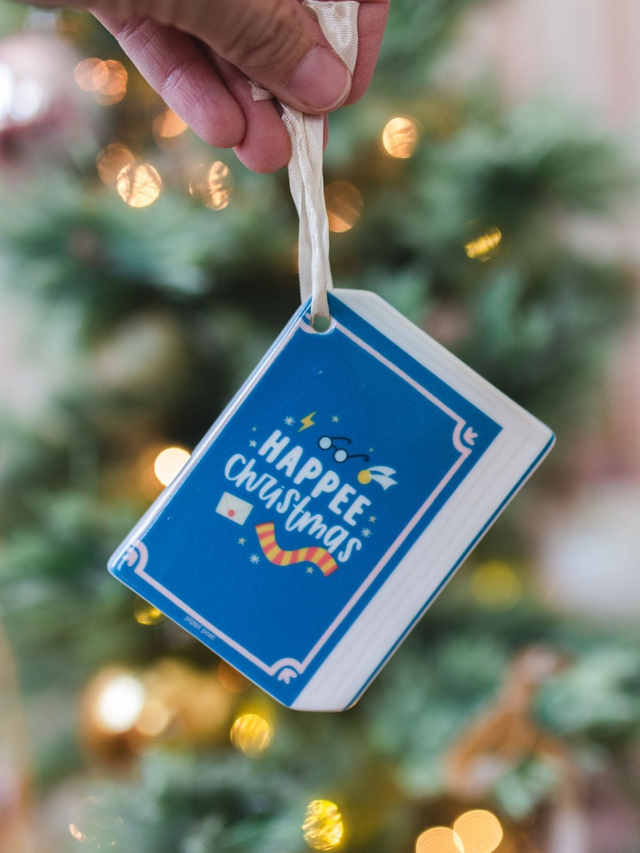 Happee Christmas Wizard Christmas Book Ornament, 2 of 4