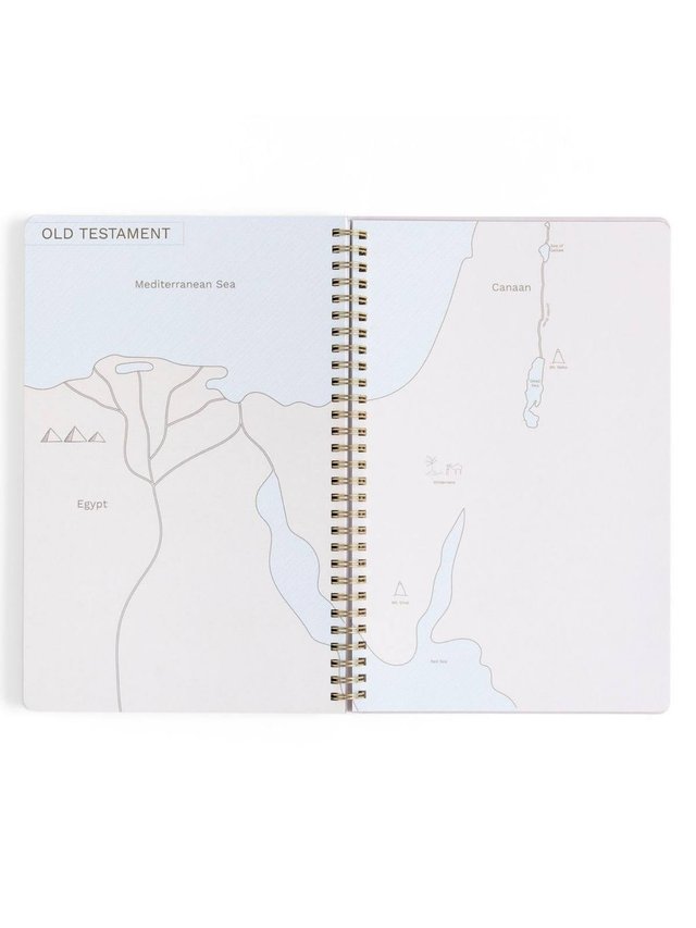 Lilac Bible Study Spiral Notebook with Reference Maps, 6 of 9