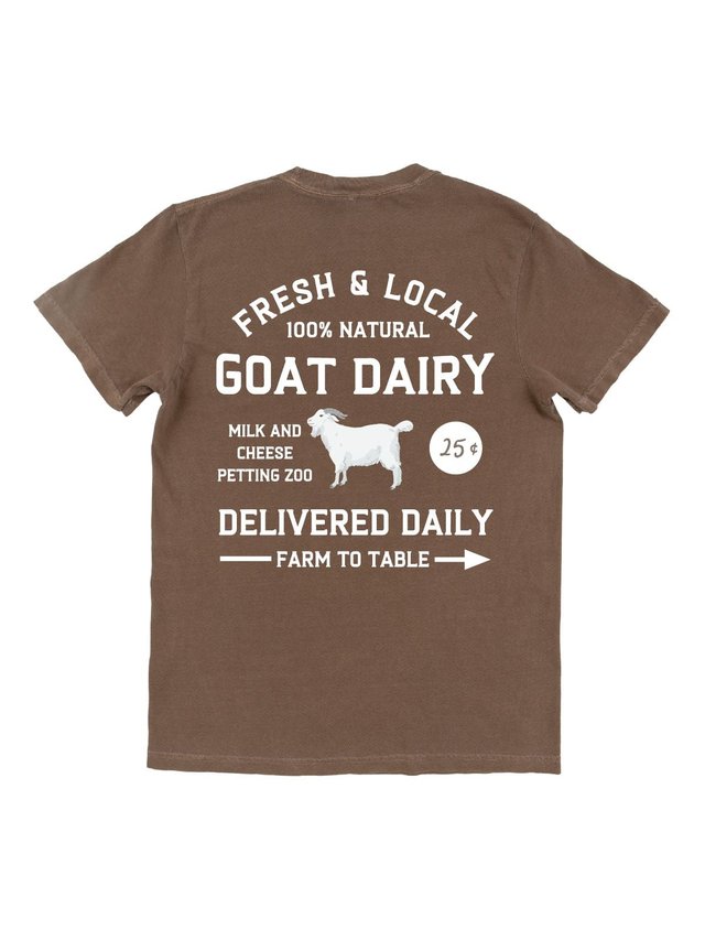 Goat Farmers Market Tee - Espresso, 3 of 4