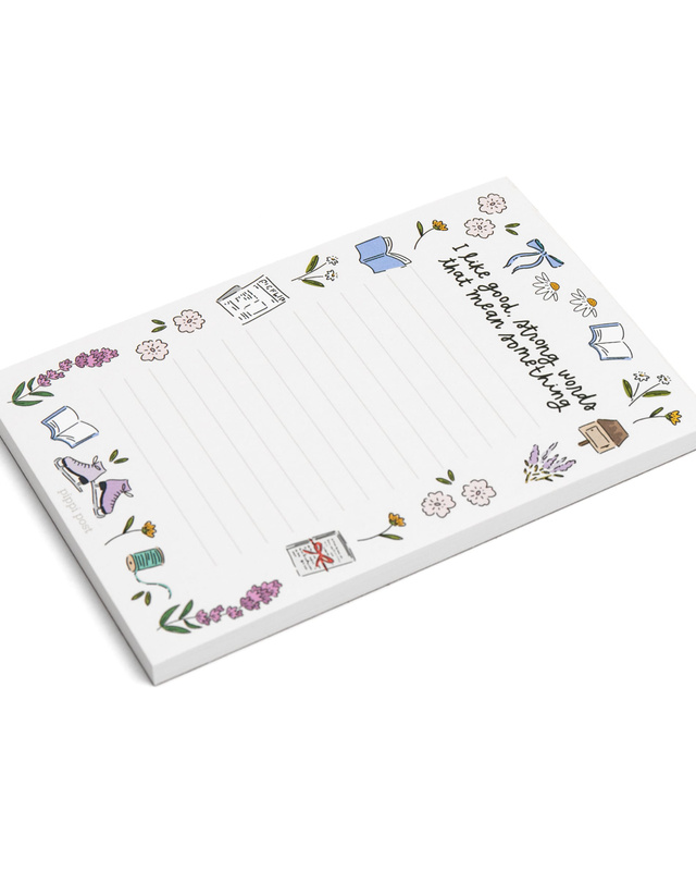 Good Strong Words Little Women 4×6 Notepad, 2 of 2
