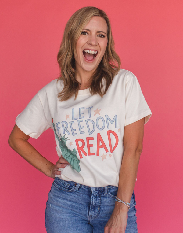 Let Freedom Read Tee - Ivory, 2 of 3