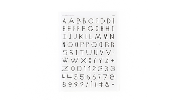Double Alphabet 6×8 Stamp Set, 1 of 4