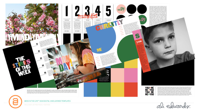 Week In The Life™ 2024 10×8 Layered Templates, 1 of 1