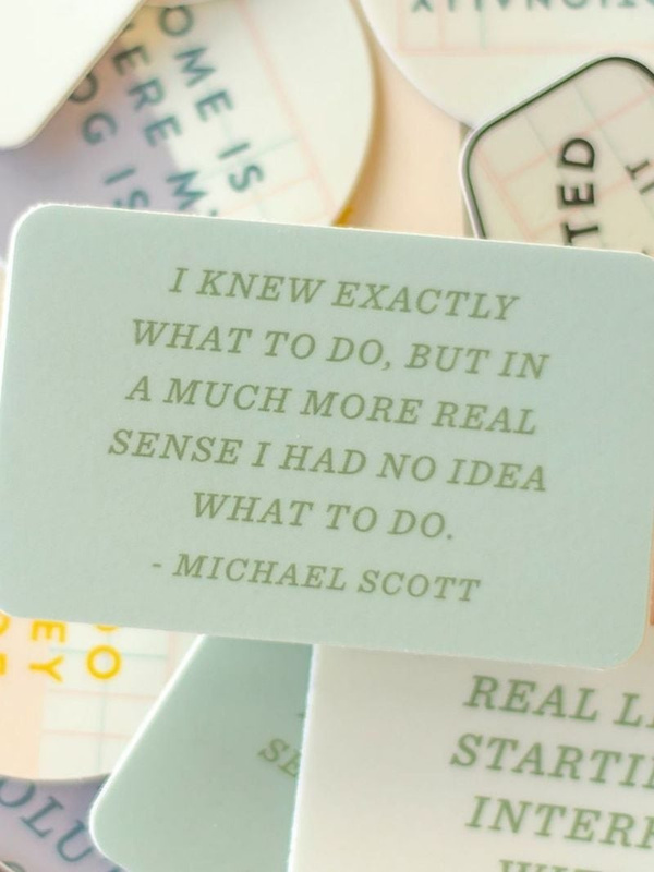I Knew Exactly What To Do Decal Sticker, 2 of 2