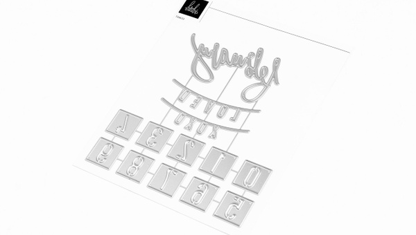 Metal Die Set - February, 3 of 3