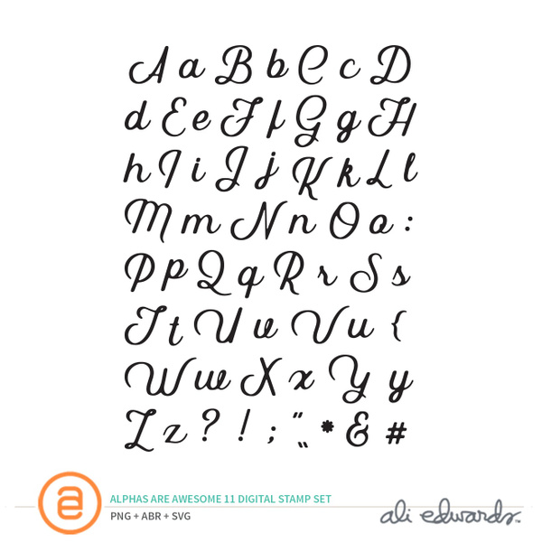 Alphas Are Awesome #11 Digital Stamp Set, 1 of 1