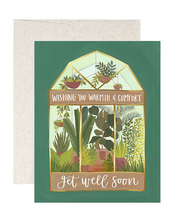 Get Well Greenhouse Greeting Card, 1 of 1