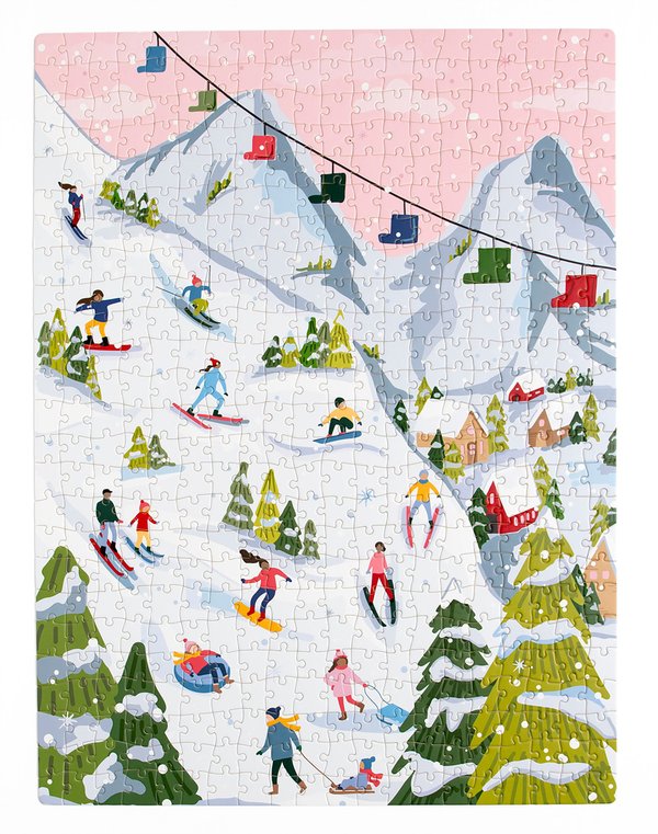 Snowy Slopes - 500 Piece Jigsaw Puzzle, 5 of 6