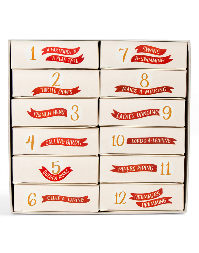 12 Days of Christmas - 50 Piece Mini Holiday Jigsaw Puzzles - Set of 12, 2 of 7