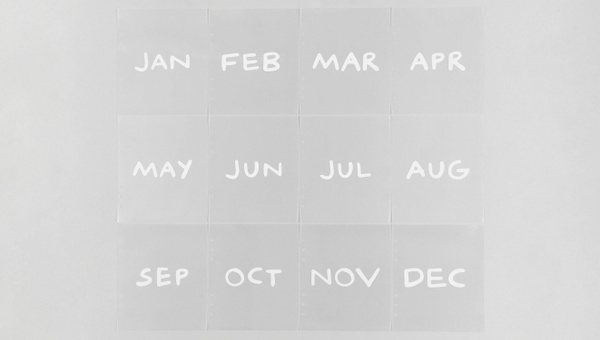 7×8.25 Monthly Dividers, 1 of 3