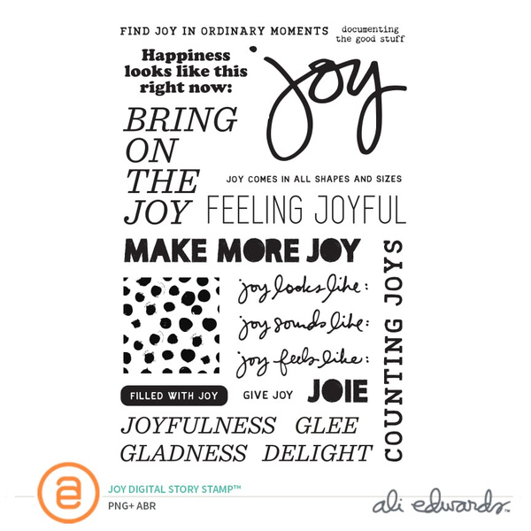 Joy Digital Story Stamp™, 1 of 1