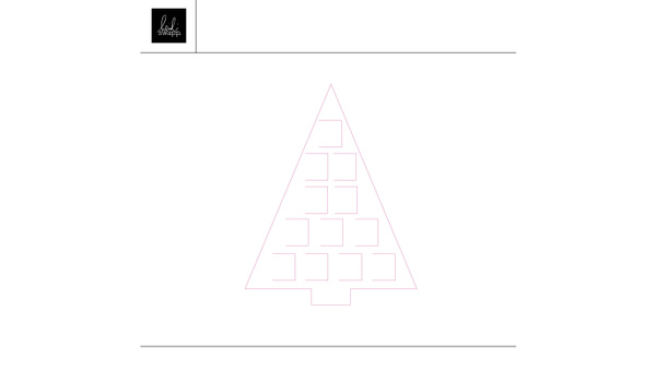 Merry Little Christmas Countdown Trees Cut Files, 1 of 1