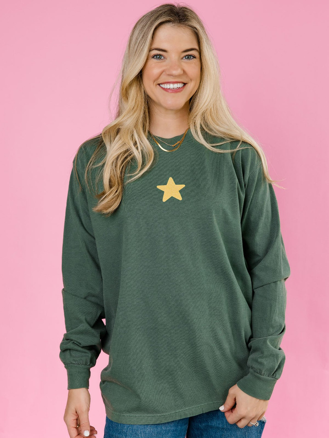 Joy to the World Christmas Long-Sleeve Tee - Hemp, 2 of 5