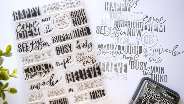 Stamp Set : 6×8 Carpe Diem, 5 of 7