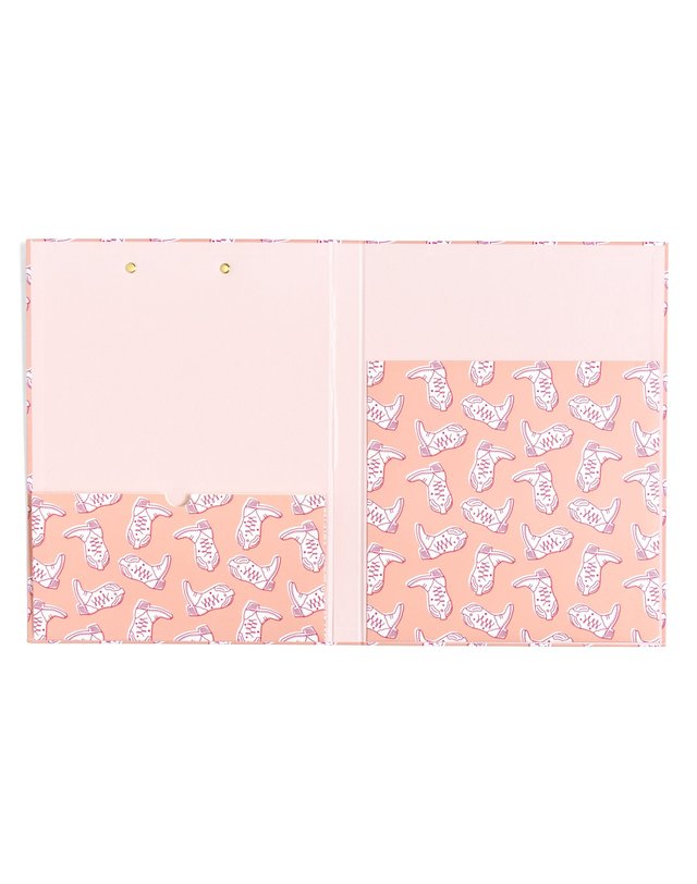 Western Cowgirl Boots Clipfolio with Lined Notepad, 3 of 7