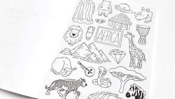 Wonderful World Coloring Book, 2 of 7