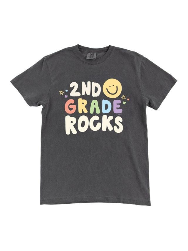 2nd Grade Rocks Tee - Pepper, 3 of 3