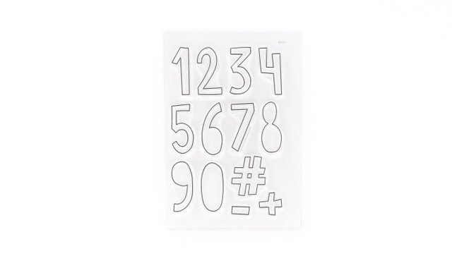 Numbers Are Awesome #10 4×6 Stamp Set, 1 of 2