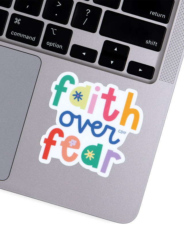 Faith Over Fear Decal Sticker, 2 of 4