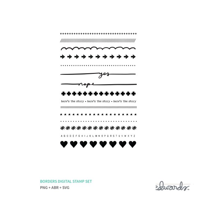 Borders Digital Stamp Set, 1 of 1