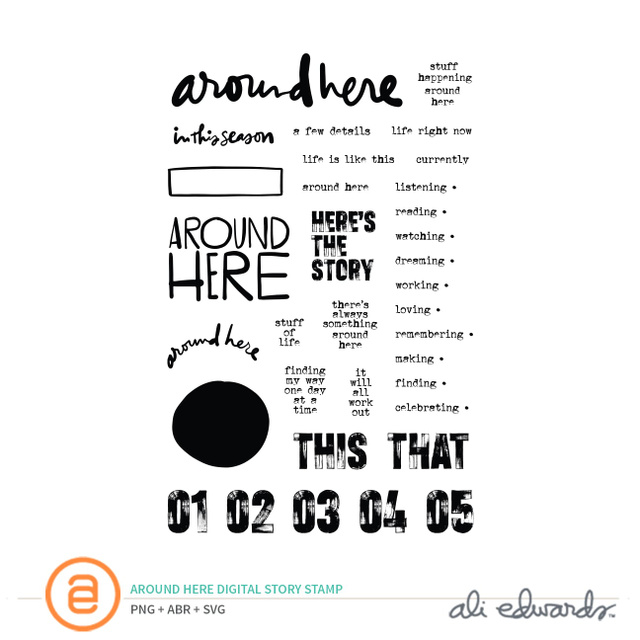 Around Here Digital Story Stamp™, 1 of 1
