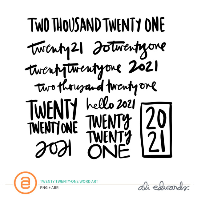 Digital 2021 Word Art, 1 of 1