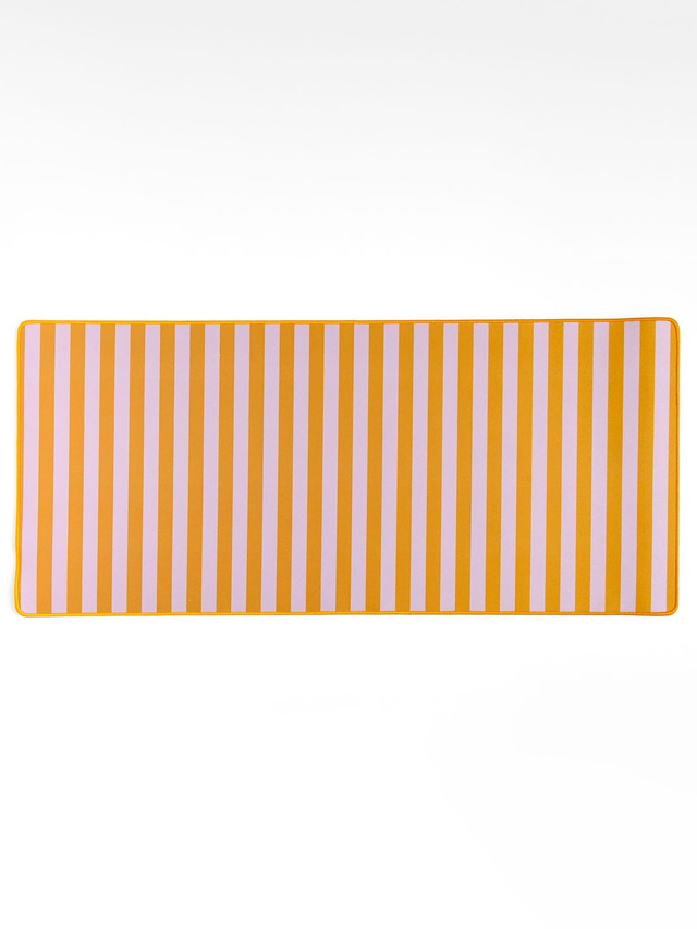 Orange Stripes Large Desk Mat, 1 of 4