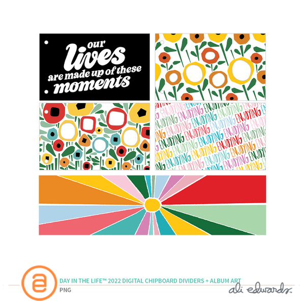 Day In The Life™ 2022 Digital Chipboard Dividers and Album Art, 1 of 1