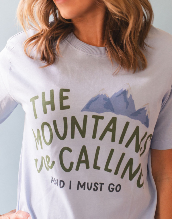 The Mountains Are Calling Tee - Hydrangea, 2 of 5
