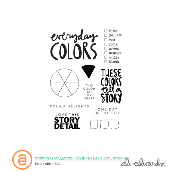 Story Play Day In The Life Digital Stamp Set, 1 of 1