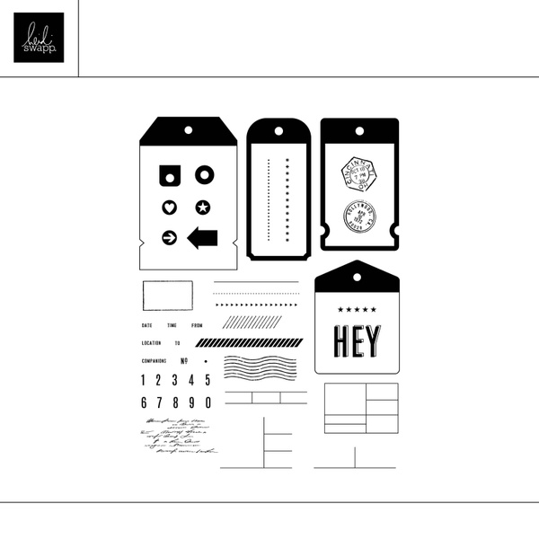 Digital Tag Basics 6×8 Stamp Set , 1 of 1