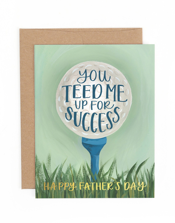 Father's Day Golf Greeting Card, 1 of 1