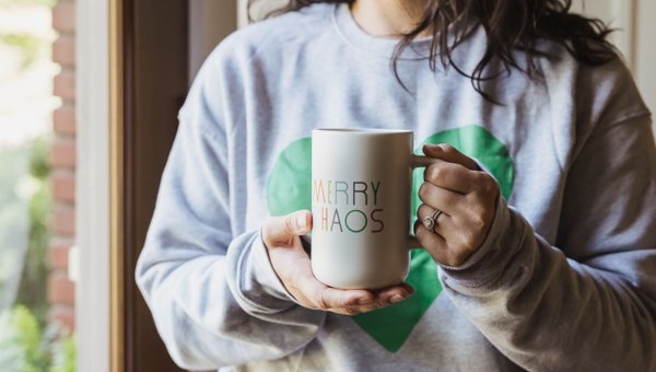 Merry Chaos Large Ceramic Coffee Mug, 5 of 5
