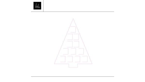 Merry Little Christmas Countdown Trees Cut Files, 1 of 1