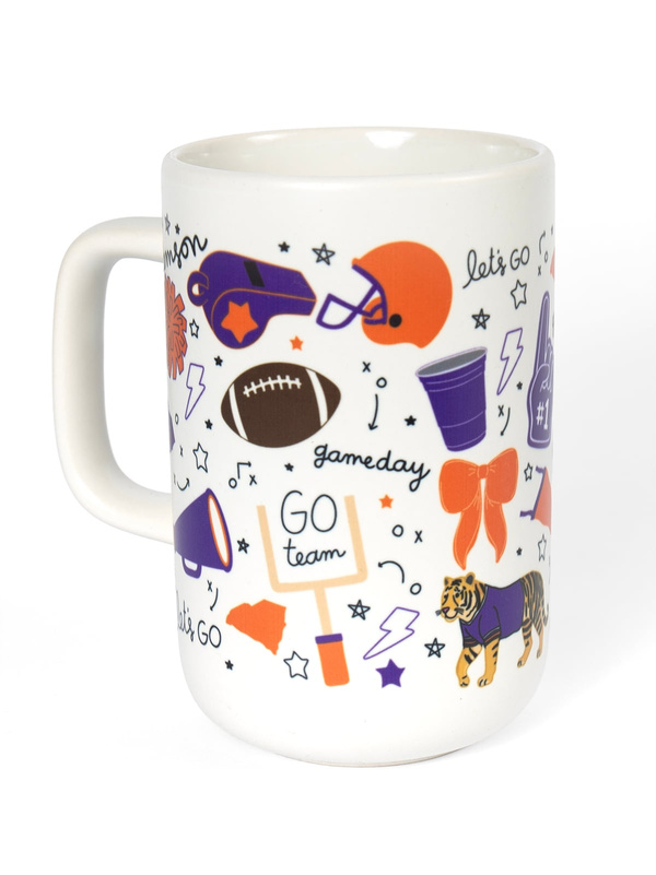 Clemson Football Game Day Tall Ceramic Mug, 2 of 3