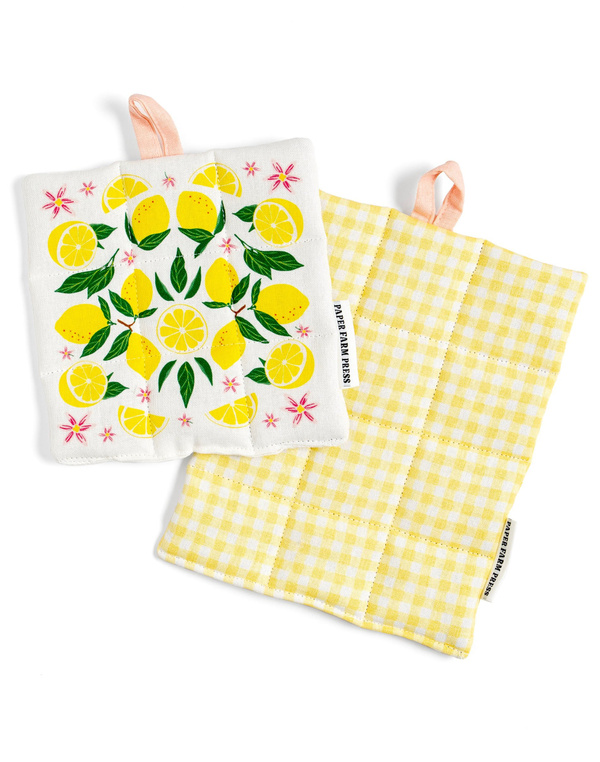 Lemon Grove Pot Holder Set, 1 of 1