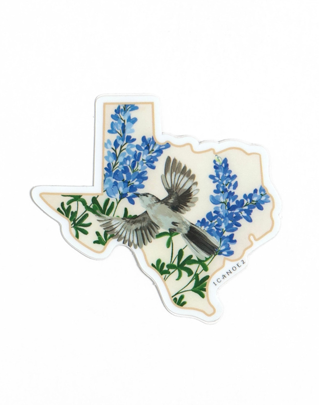 Birds & Blooms Texas Decal Sticker, 5 of 5