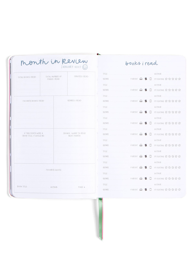 Book Lover Floral Petite Planner : 2027 Calendar Year, 12 of 14