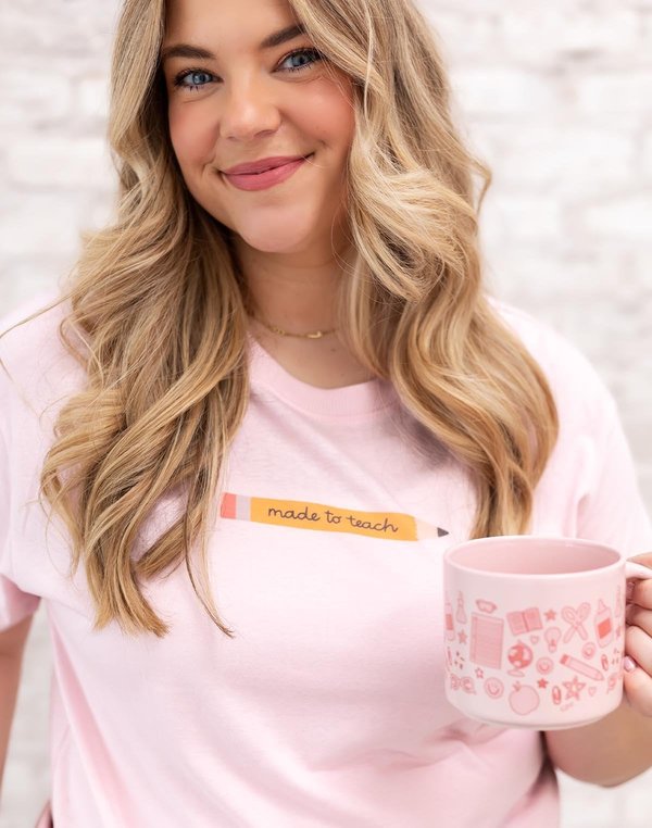 Teach Love Inspire - Callie Tee - Blush, 2 of 4