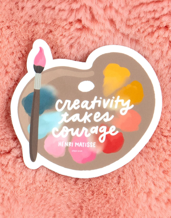 Creativity Takes Courage Decal Sticker, 2 of 3
