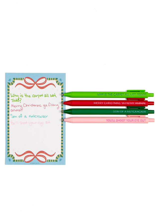 Pop Culture Christmas Movie Quotes Pen Set, 6 of 6