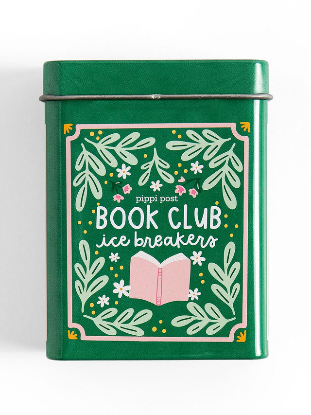 Book Club Ice Breakers Game - Deck of Cards + Storage Tin, 1 of 4