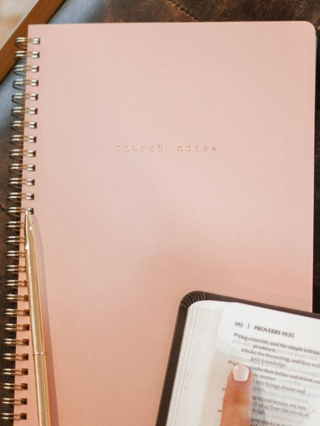 Blush Pink Bible Study Spiral Notebook, 9 of 11