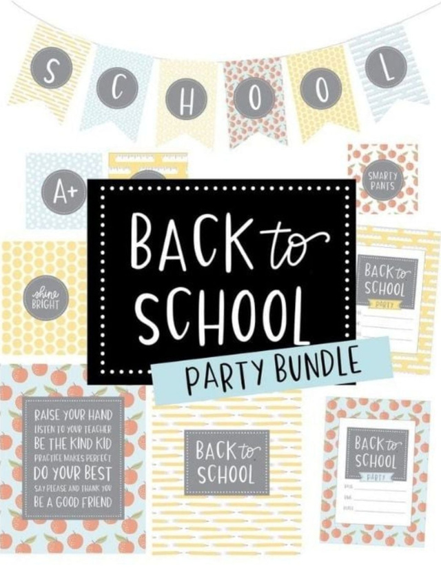 Back To School Digital - Printable Party Pack	, 1 of 6