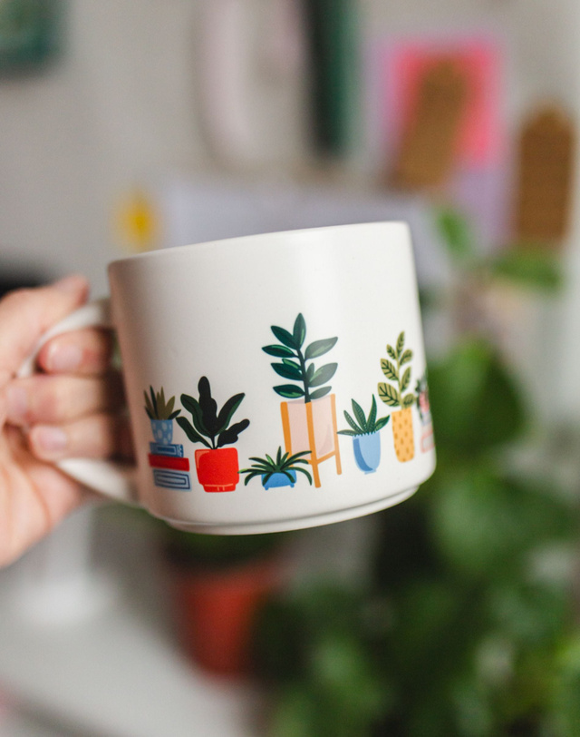 Potted Plants Large Ceramic Mug , 5 of 8