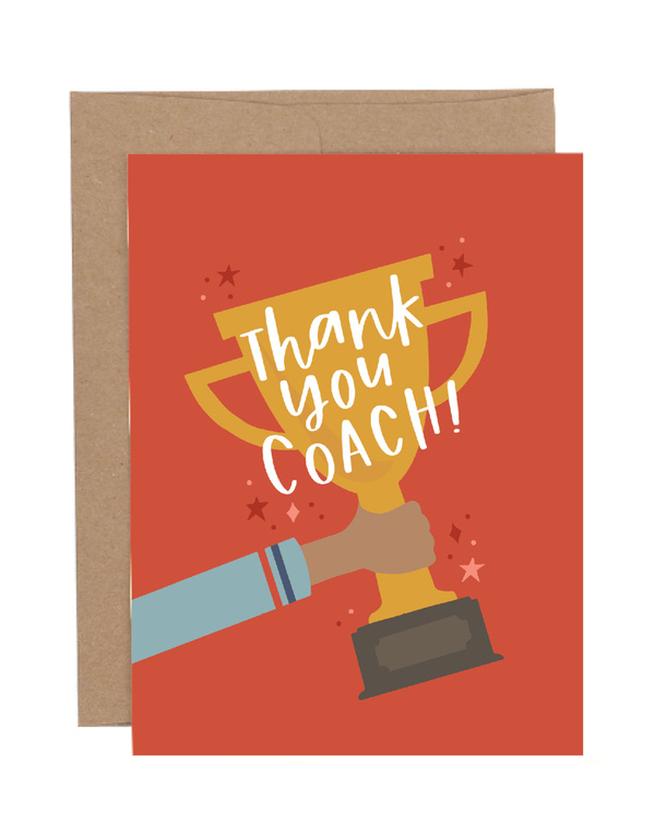Thank You Coach Greeting Card, 1 of 1