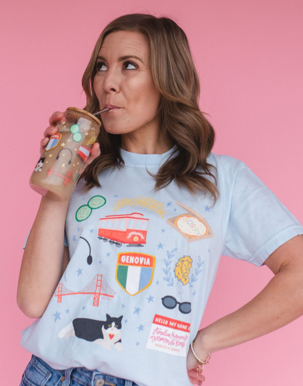 Princess Illustrations Tee - Chambray, 2 of 4