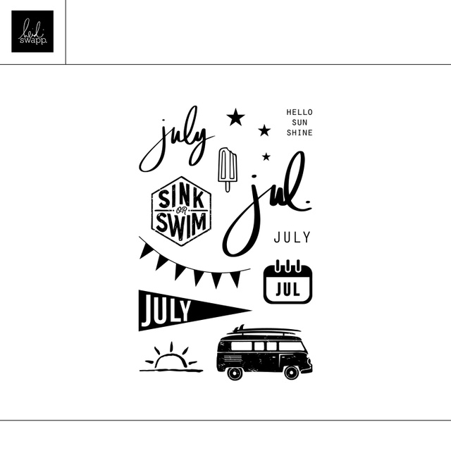 Digital 4×6 July Stamp, 1 of 1