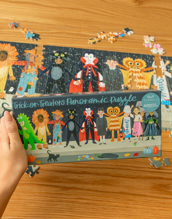 Trick-Or-Treaters - 400 Piece Panoramic Jigsaw Puzzle, 7 of 7