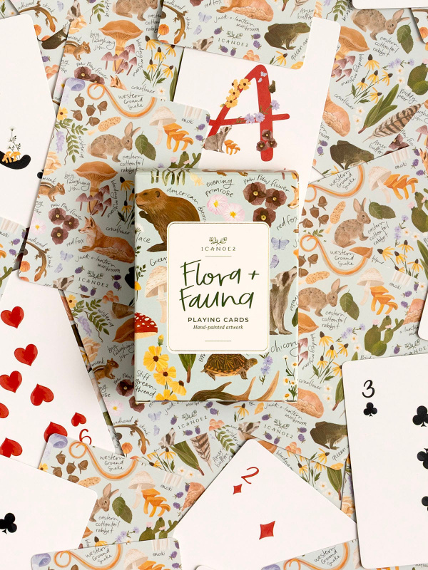 Flora & Fauna Deck of Playing Cards, 2 of 3